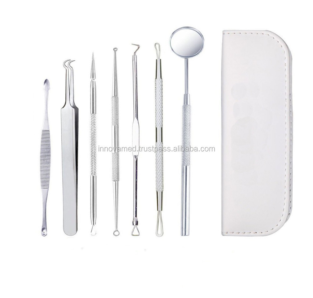 Blackhead Remover Tool 6 Pcs Versatile Removal Kit Facial Extractor Kit Customized Stainless Steel Skin Care Treatments