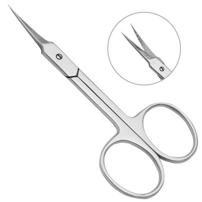 Cuticle Scissors Curved Blades Extra Fine Curved Cuticle Scissors for Nails and Cuticles and Beard Manicure/Pedicure Scissors