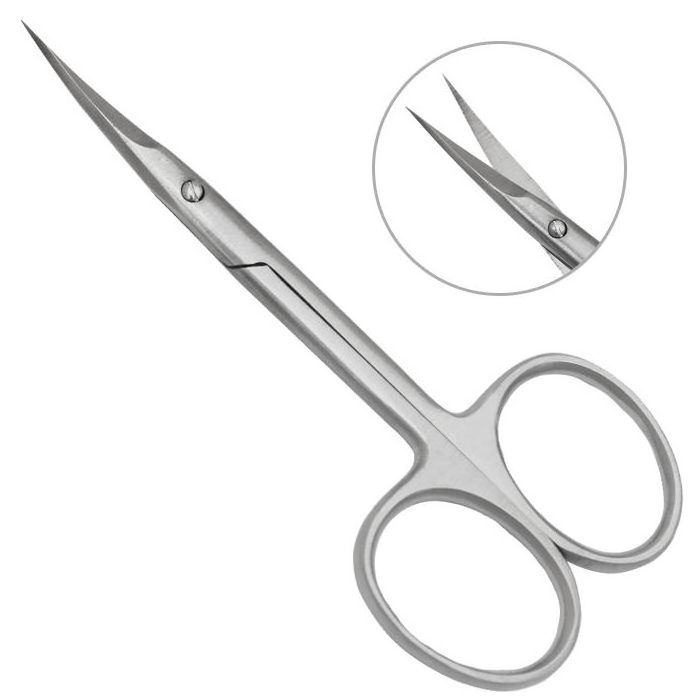 Cuticle Scissors Curved Blades Extra Fine Curved Cuticle Scissors for Nails and Cuticles and Beard Manicure/Pedicure Scissors