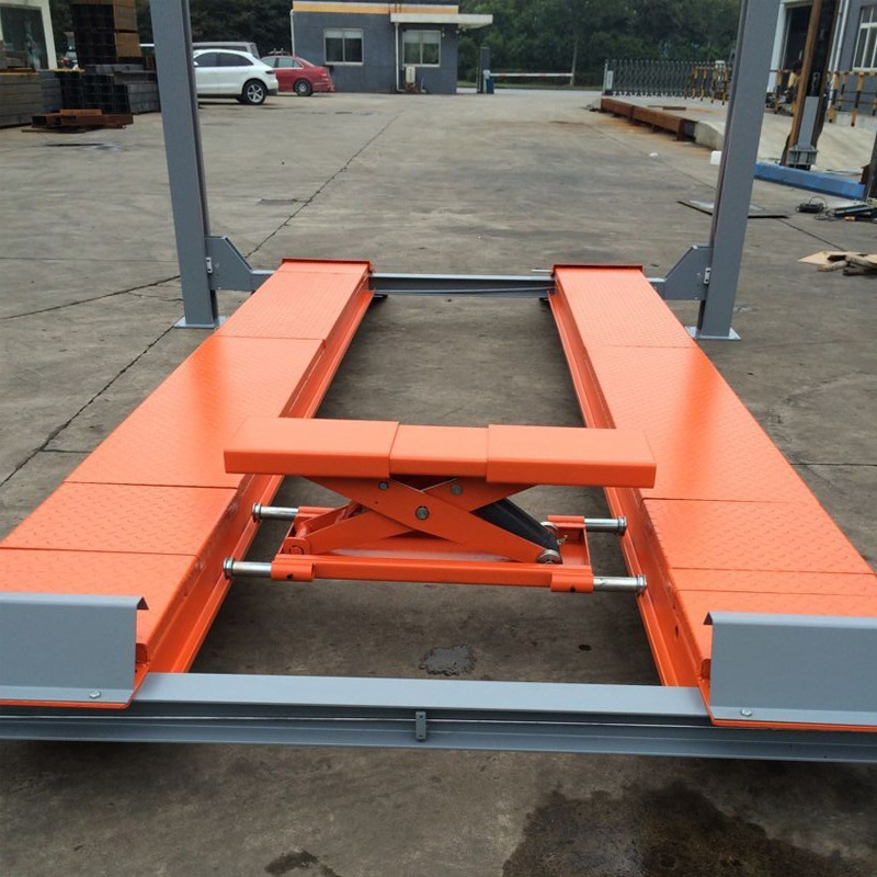 Floor Mounted Car Lift Four 4 Post Car Hoist Auto Alignment Lift Ramp Extra Wide 4 Post Car Lift