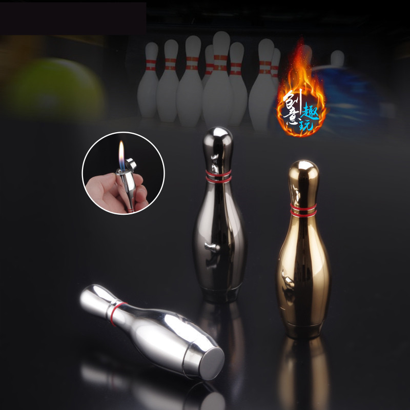 Creative and unique mini bowling ball shaped lighter