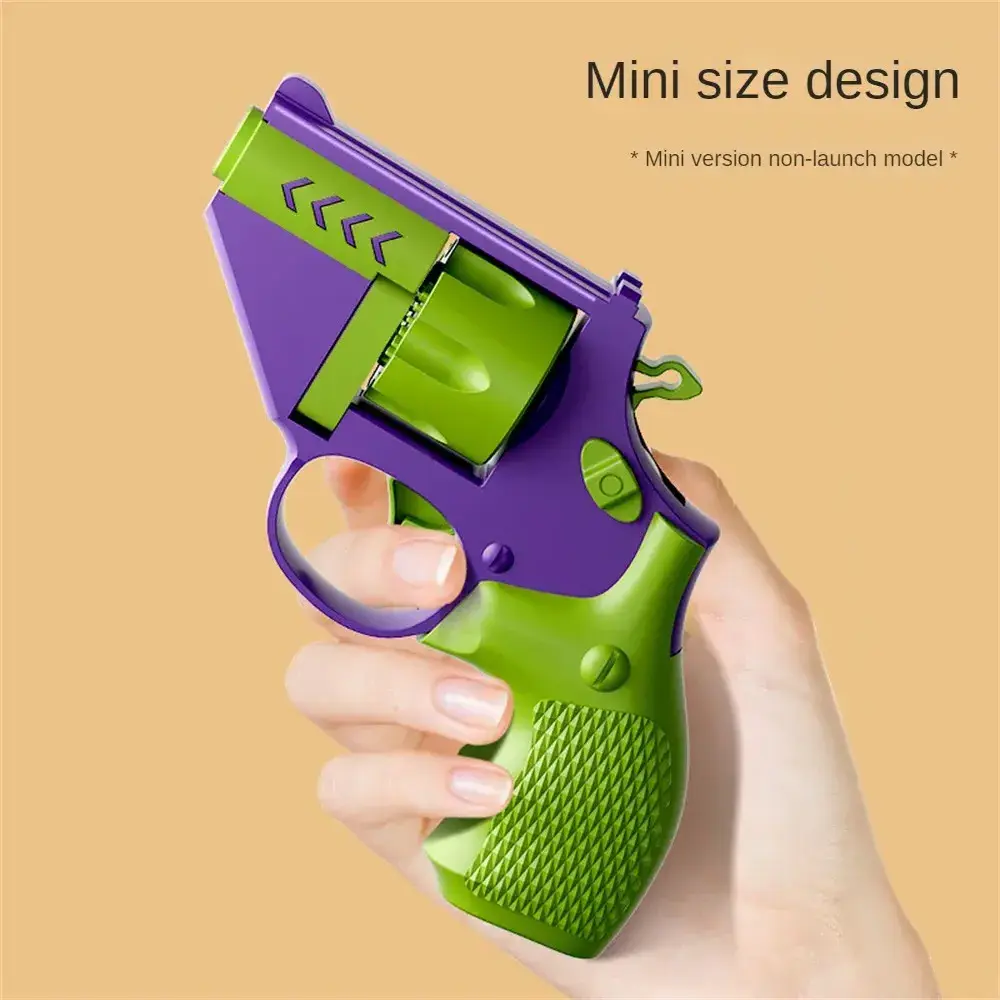 Safe And Fun Do Not Fire Guns Radish Revolver Carrot Toy  Gun Novelty Kids Unzip Boy  Outdoor Toys Mini