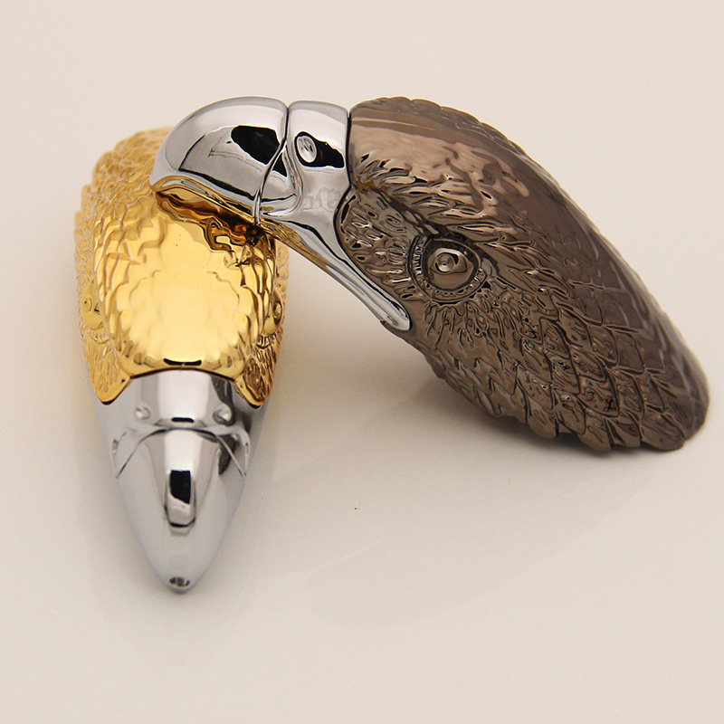 Creative and Unique Eagle Inflatable Open Fire Lighter Personalized Metal Eagle Head Cool Trend