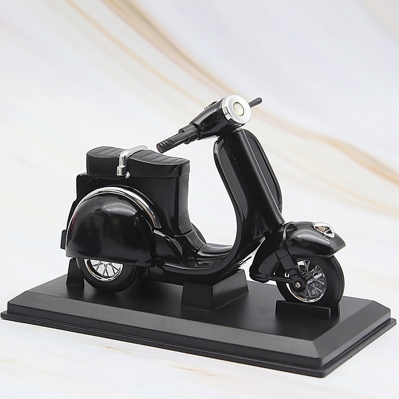 Creative and personalized electric scooter, motorcycle desktop model, inflatable open flame lighter