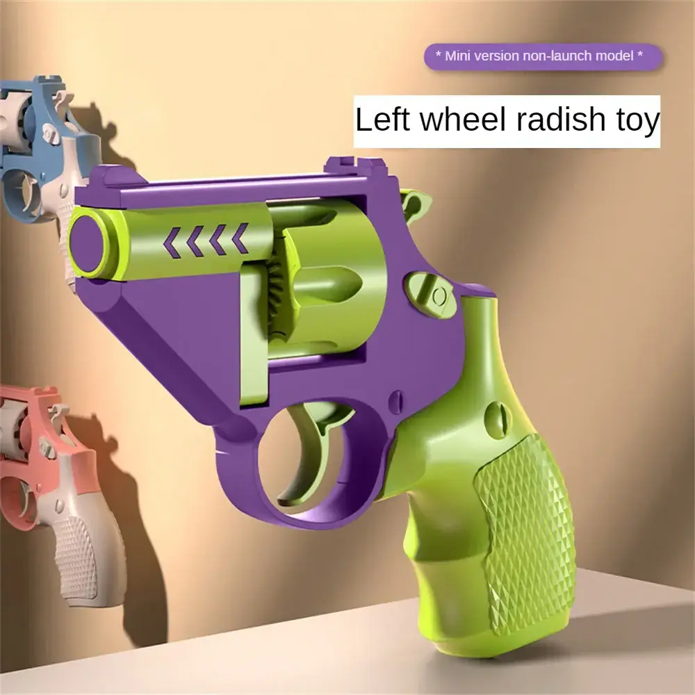 Safe And Fun Do Not Fire Guns Radish Revolver Carrot Toy  Gun Novelty Kids Unzip Boy  Outdoor Toys Mini