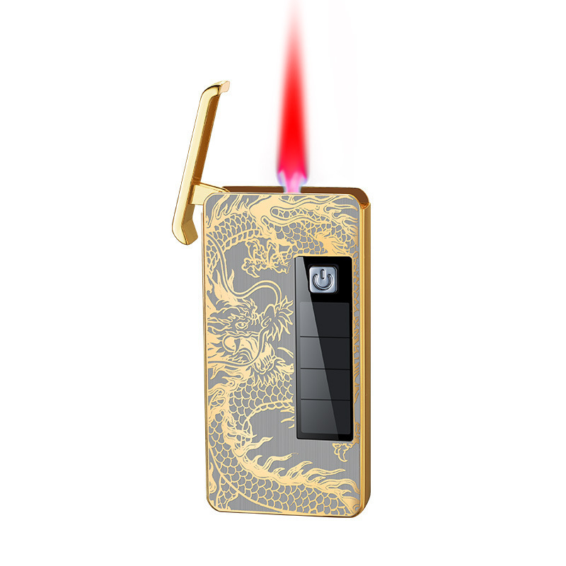 Creative solar charging lighter, personalized high-end inflatable gift lighter