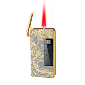 Creative solar charging lighter, personalized high-end inflatable gift lighter