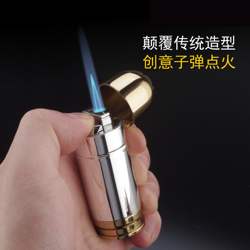 Personalized metal multifunctional bullet shaped lighter with bottle opener