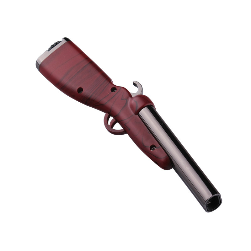 Creative wood grain double barreled shotgun, shotgun, ignition machine gun model, personalized double direct inflation