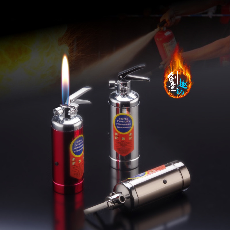 Creative and unique design with infrared laser fire extinguisher, inflatable open flame lighter