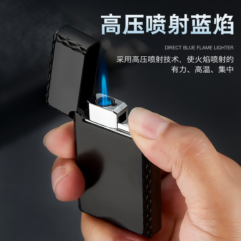 Steel Sound Langsheng Direct Blue Flame Windproof Lighter Personalized Laser Lighter