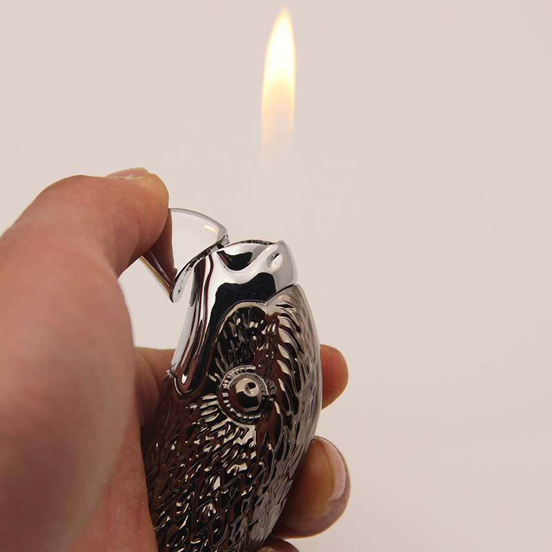 Creative and Unique Eagle Inflatable Open Fire Lighter Personalized Metal Eagle Head Cool Trend