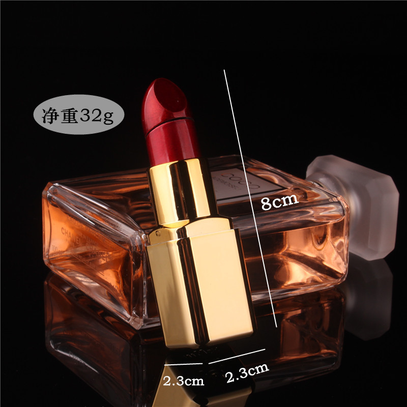 Creative and personalized lipstick shaped lighter, unique and fashionable women's lighter