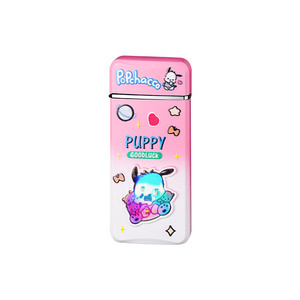 New Cute and Fun Cartoon Red Flame Windproof Lighter, Fantasy Colored Light, Direct Charge Gas Lighter, Cute Gift for Girls