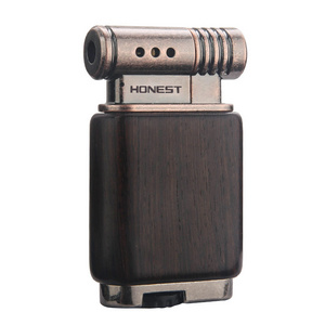 Sandalwood gas lighter creative personality retro nostalgic metal pipe lighter