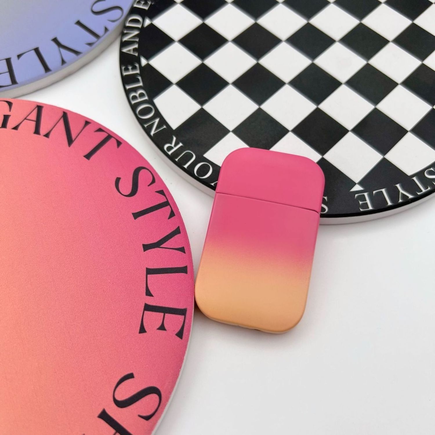 Gradient Instagram Inflatable Lighter Advanced Pink Flame High Beauty Gift for Best Friend and Boyfriend