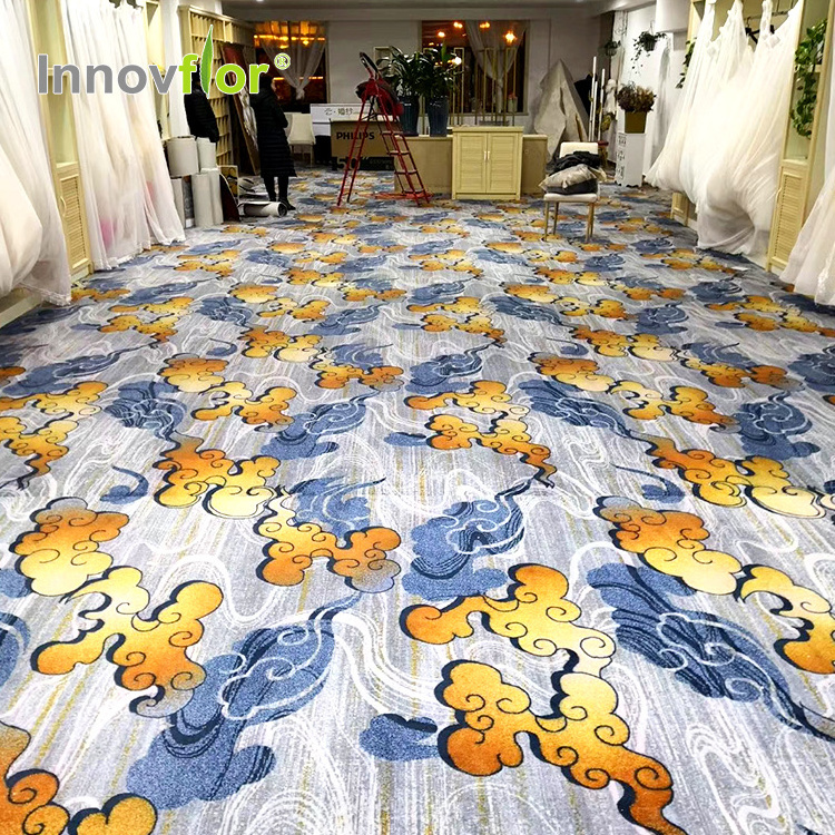 High Traffic Commercial New Design Broadloom Carpet Oriental Handmade Hotel Lobby Rugs Axminster Carpet For Guest Room