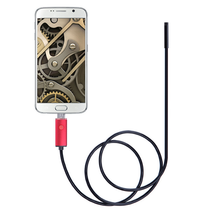 AN99 waterproof industrial usb endoscope camera 7mm lens digital borescope for android phone pc flexible industrial snake camera