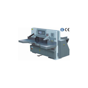 Touch screen double worm wheel double guide paper cutting machine/paper cutter guillotine