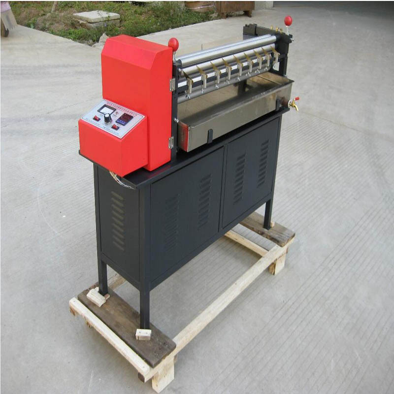 JS1000 paper sheet glue roller gluing machine with cold glue