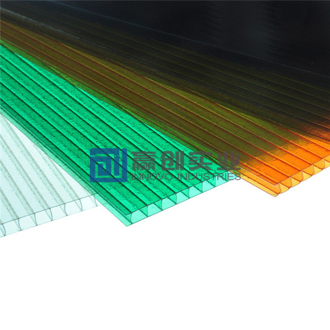 Pc hollow polycarbonate transparent roofing sheet using uv 6mm polycarbonate sheet plastic building materials