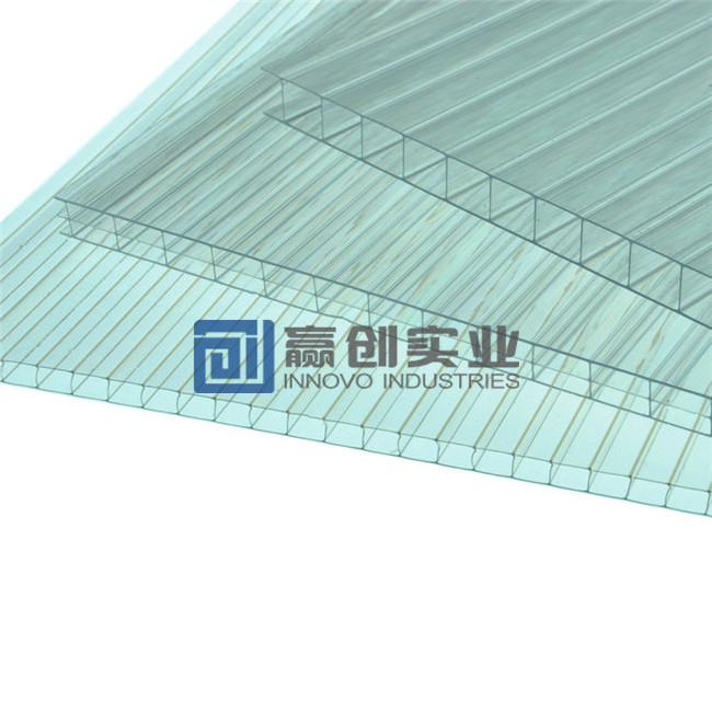 Pc hollow polycarbonate transparent roofing sheet using uv 6mm polycarbonate sheet plastic building materials