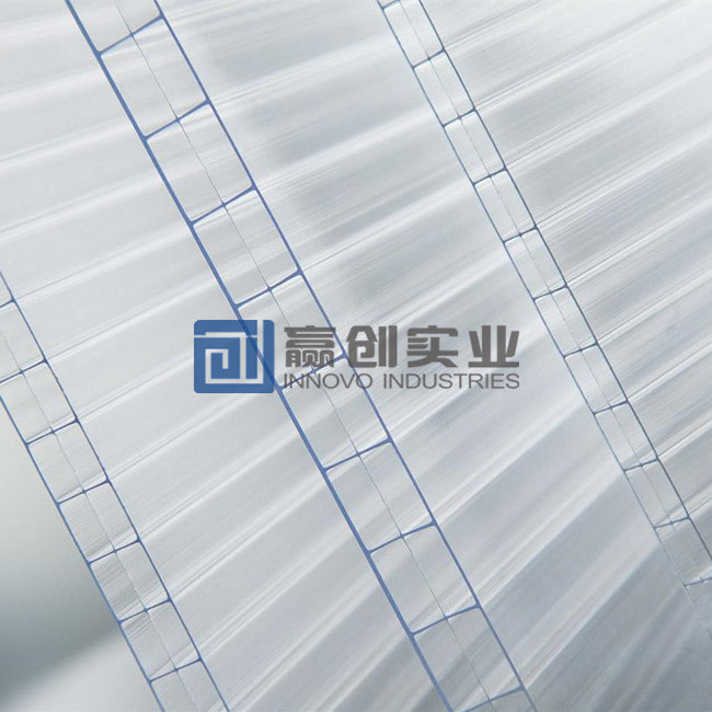 Pc hollow polycarbonate transparent roofing sheet using uv 6mm polycarbonate sheet plastic building materials