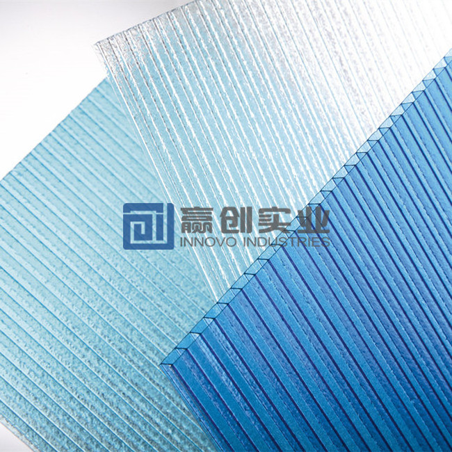 Pc hollow polycarbonate transparent roofing sheet using uv 6mm polycarbonate sheet plastic building materials