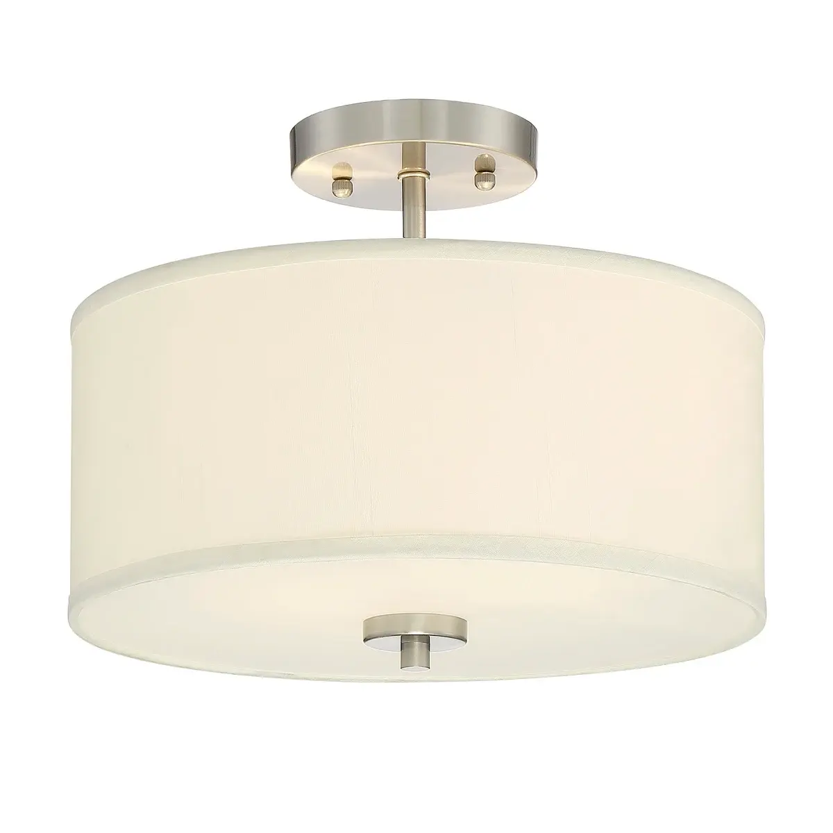 Brass Fixture Indoor Ceiling Light Fixtures Metal 2-light Acrylic Living Room Modern  Semi Flush Mount