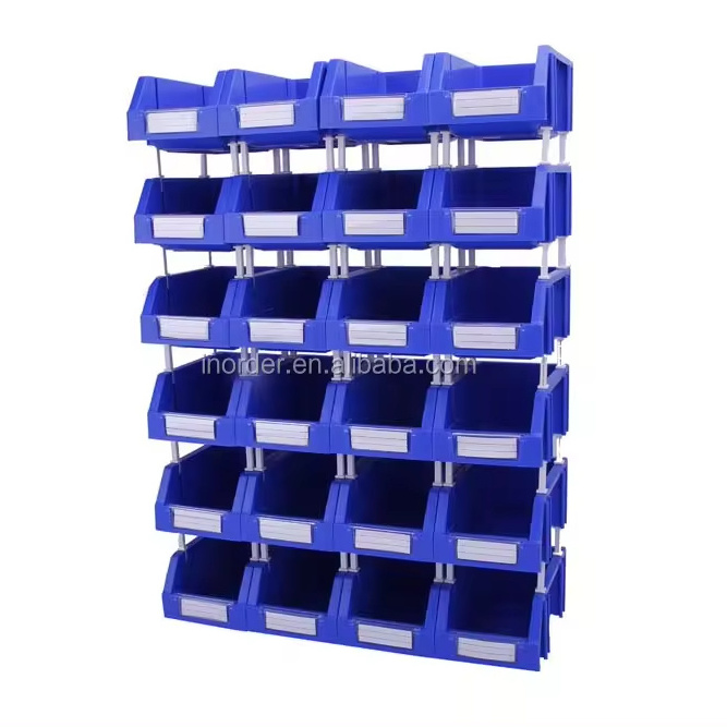 Convenient Gravity Shelf Closet Organizer Stackable Plastic Storage Bin for Workshop & Warehouse Easy Picking Bins