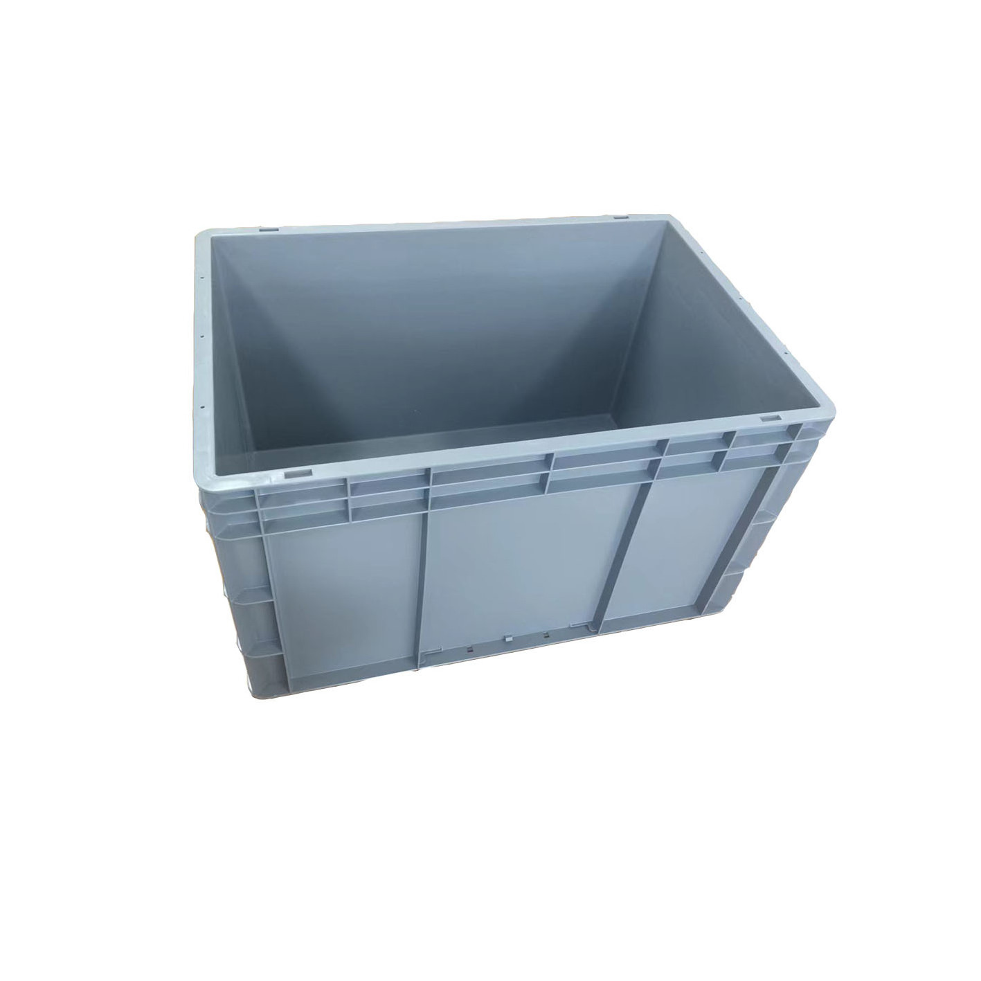 Solid Stackable Plastic Turnover Crate with Lid Large Storage Box Container Turnover Bins for Efficient Storage