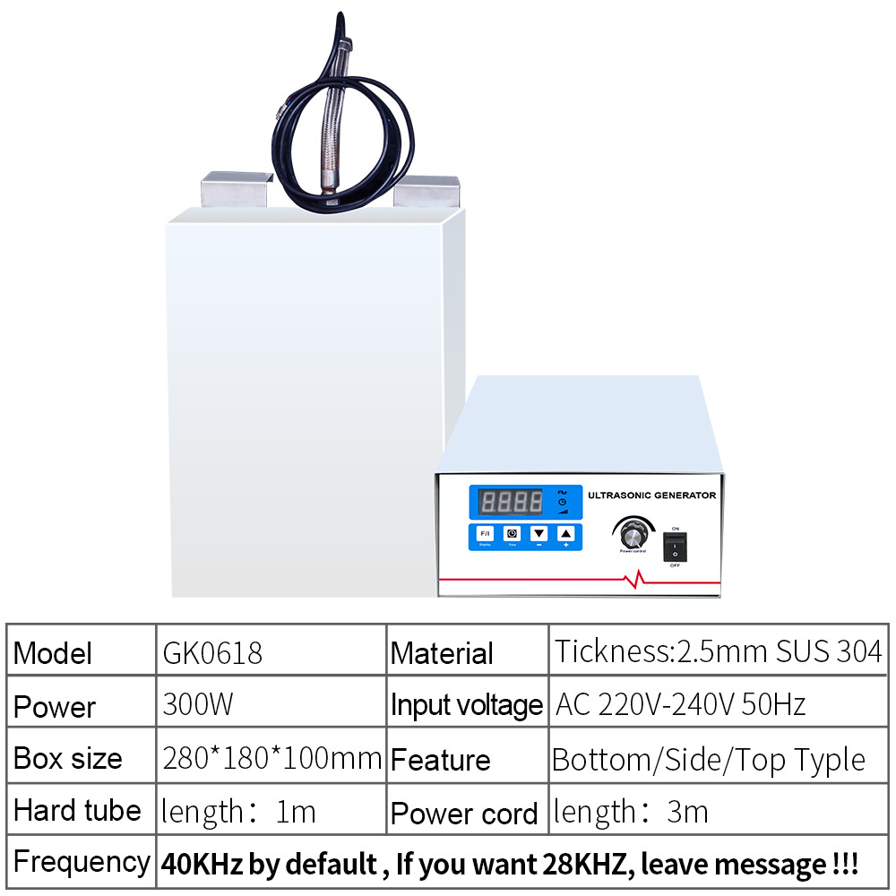 Immersion Ultrasonic Cleaning Submersible Ultrasonic Transducers Plate Submersible Ultrasonic Cleaner