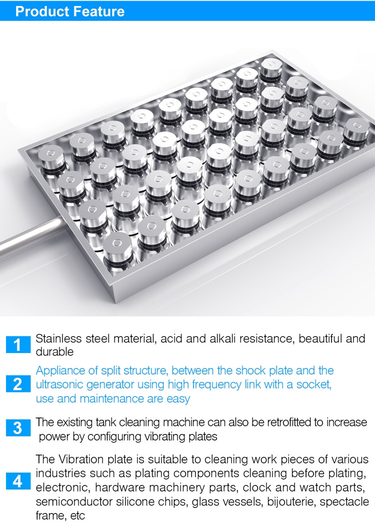 Immersion Ultrasonic Cleaning Submersible Ultrasonic Transducers Plate Submersible Ultrasonic Cleaner