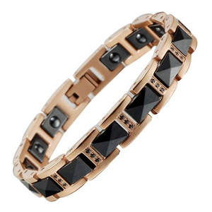 Energinox Manufacturer Trendy Bio Element Energy Jewelry Germanium Magnetic Ceramic Bracelet