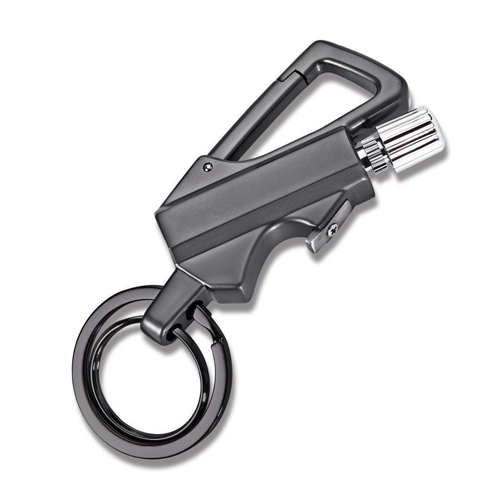 Flint Lighter Keyring  Ring Gas Key Chain Lighter