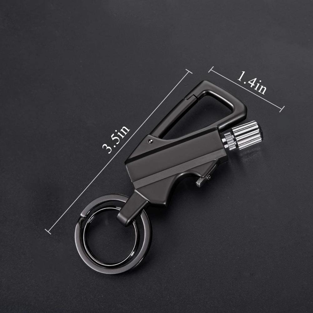 Flint Lighter Keyring  Ring Gas Key Chain Lighter