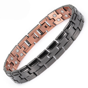 Energinox Neodymium Mens Stylish Power Energy Magic Black Health Sabona Japanese Blood Pressure Korea Magnetic Therapy Bracelet