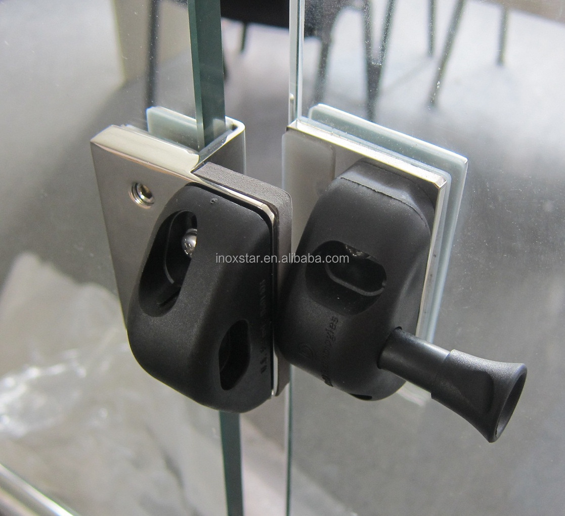 Safety Gate Frameless Swimming Pool Fence Glass to Glass Door Latch Lock Hinge with key