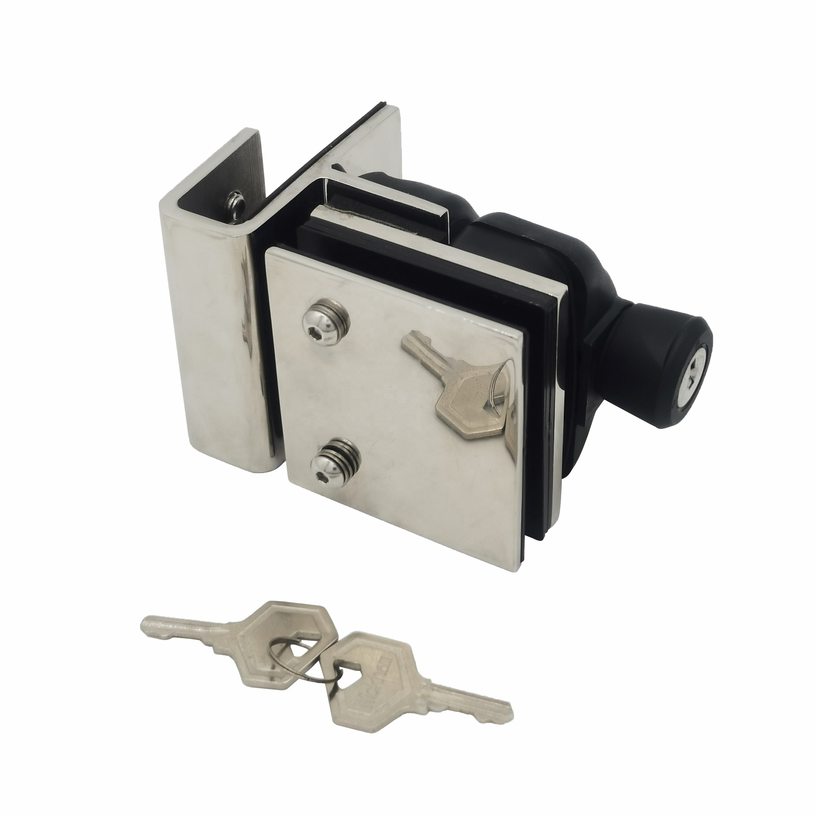 Pool Glass Gate Stainless Steel Lock Pull Corner Magnet Glass Latch