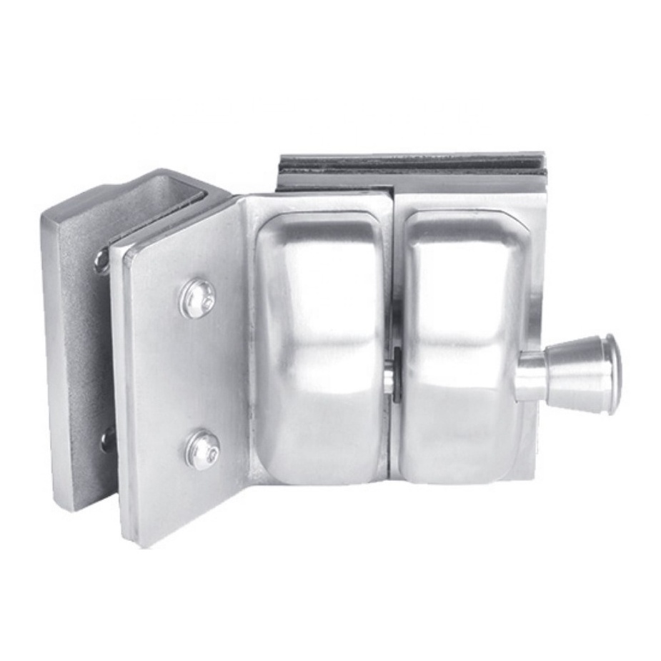 shower bathroom glass lock handle lever hardware sliding glass lock frameless door latch