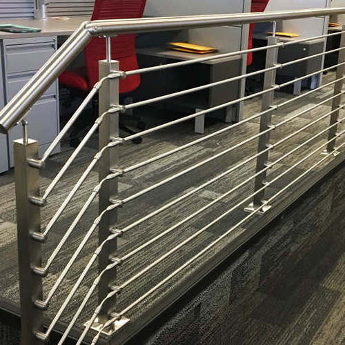 INOXSTAR factory direct price rod railing stainless steel 316 glass staircase railing design rod cable railing post