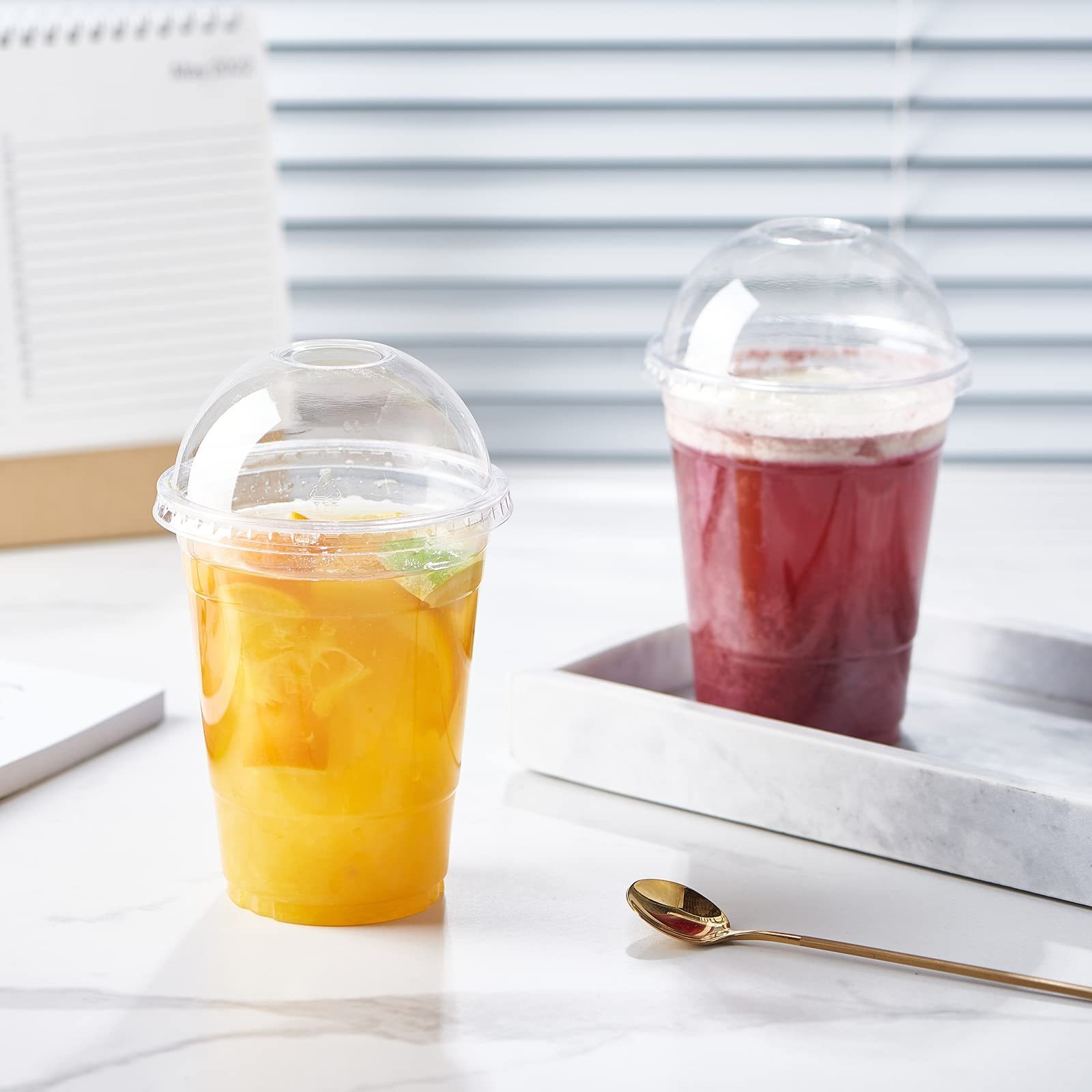 Factory Price Wholesale 12oz 16oz 24oz 32oz Boba Bubble Tea Pet Custom Disposable Clear Plastic Dessert Cup With Lids