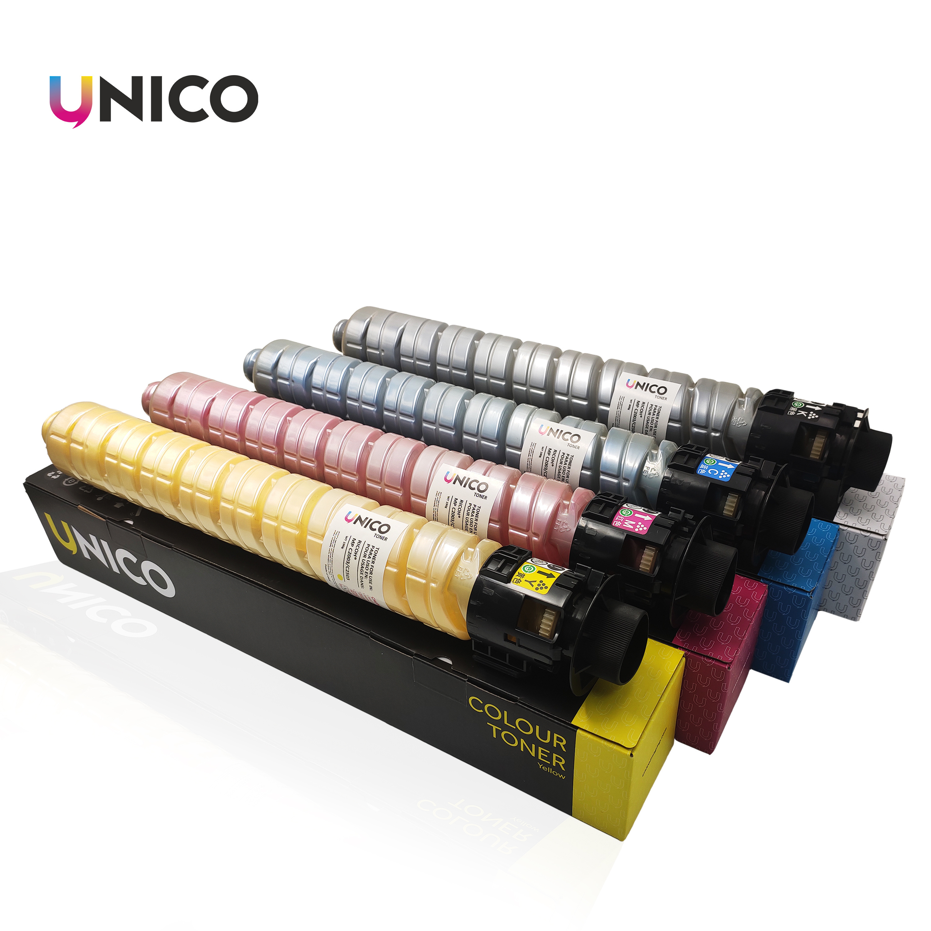 UNICO MpC2503 Color Toner Cartridge Wholesale Compatible For Ricoh mpc 2503 c2003 c2504 c2004 Copier Toner refill