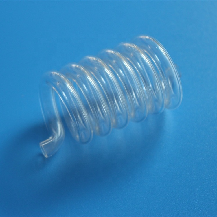 Spiral Transparent Quartz Glass Pipe