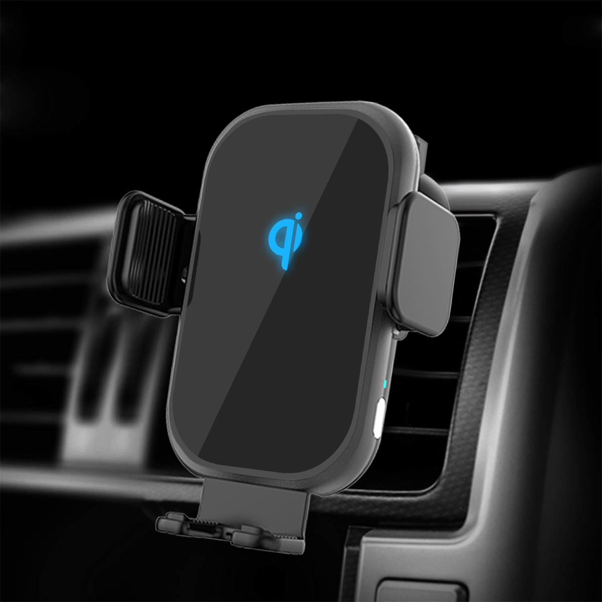 Smart Sensor 15w Car Wireless Charger For Cell Phone Automatic Clamping Suction Cup Holder Phone Mount Wireless Car Charger