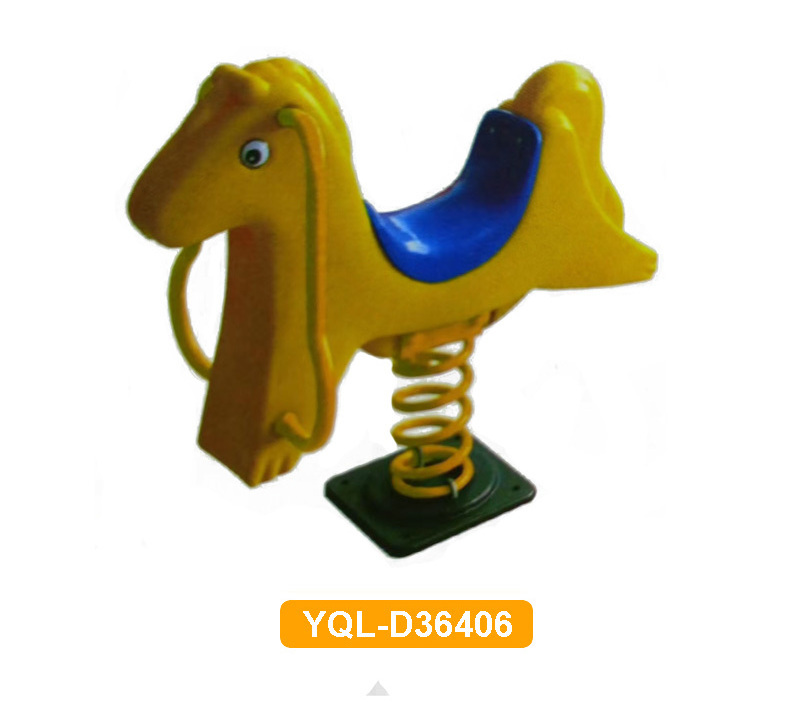 High Quality Outdoor Animal Spring Rocking Horse Kids Spring Rider Toys Plastic Horse