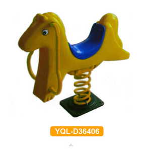 High Quality Outdoor Animal Spring Rocking Horse Kids Spring Rider Toys Plastic Horse