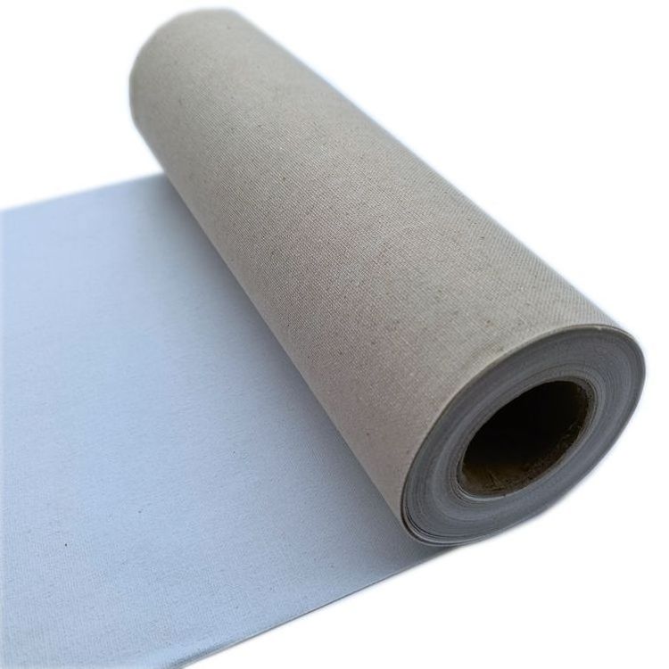 Wholesale white blank primed rolled linen cotton fabric artist painting canvas roll for  hand painting oil drawing