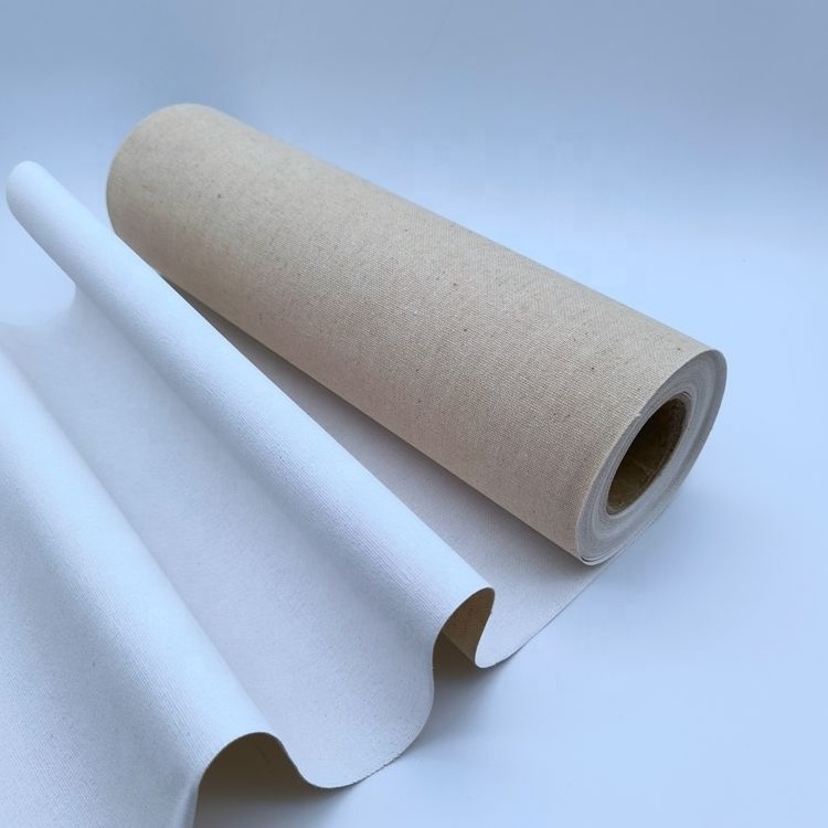 Factory Wholesale White Stretch Inkjet Art Blank Cotton Paintings Canvas Roll for Painting