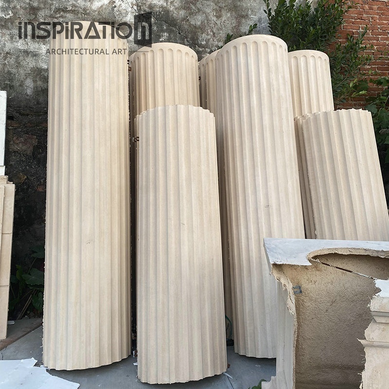 INSpiration  manufacturers different kinds of cast stone greek doric columns and GRC roman pillar